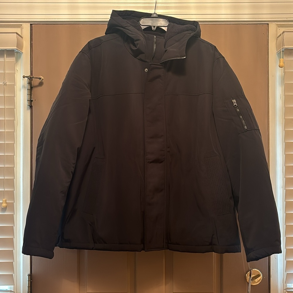 NWT IZOD Men's Sherpa Trimmed Bomber Jacket size 4X